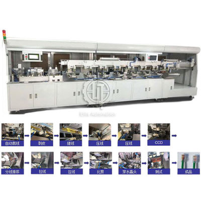 Vollautomatisches 300pcs/H Lan Cable Crimping Machine With CCD Sortieren